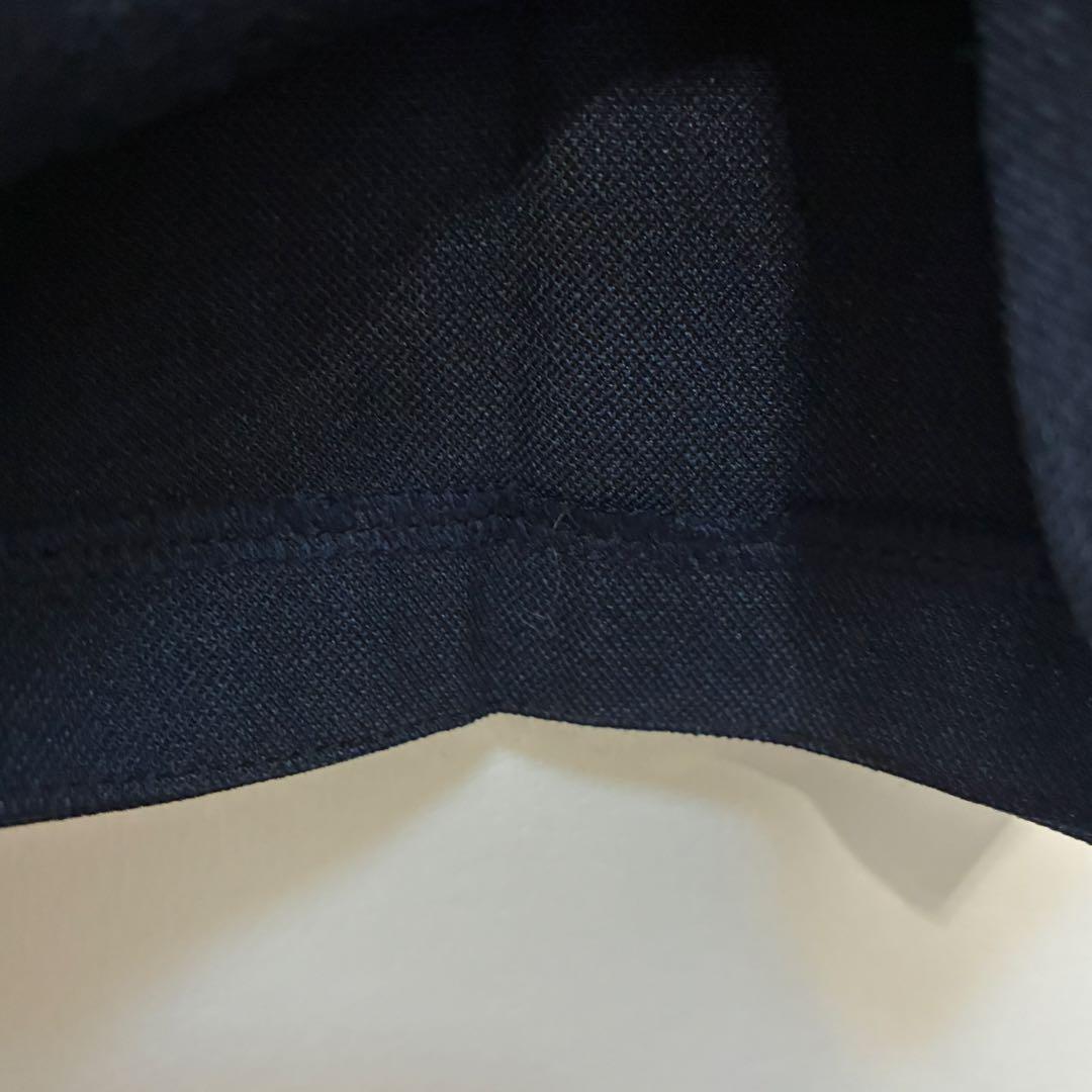 [Home wash] Slacks pants center press office navy L