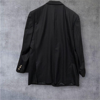[Durban] Tailored jacket suit wool made in Japan navy L