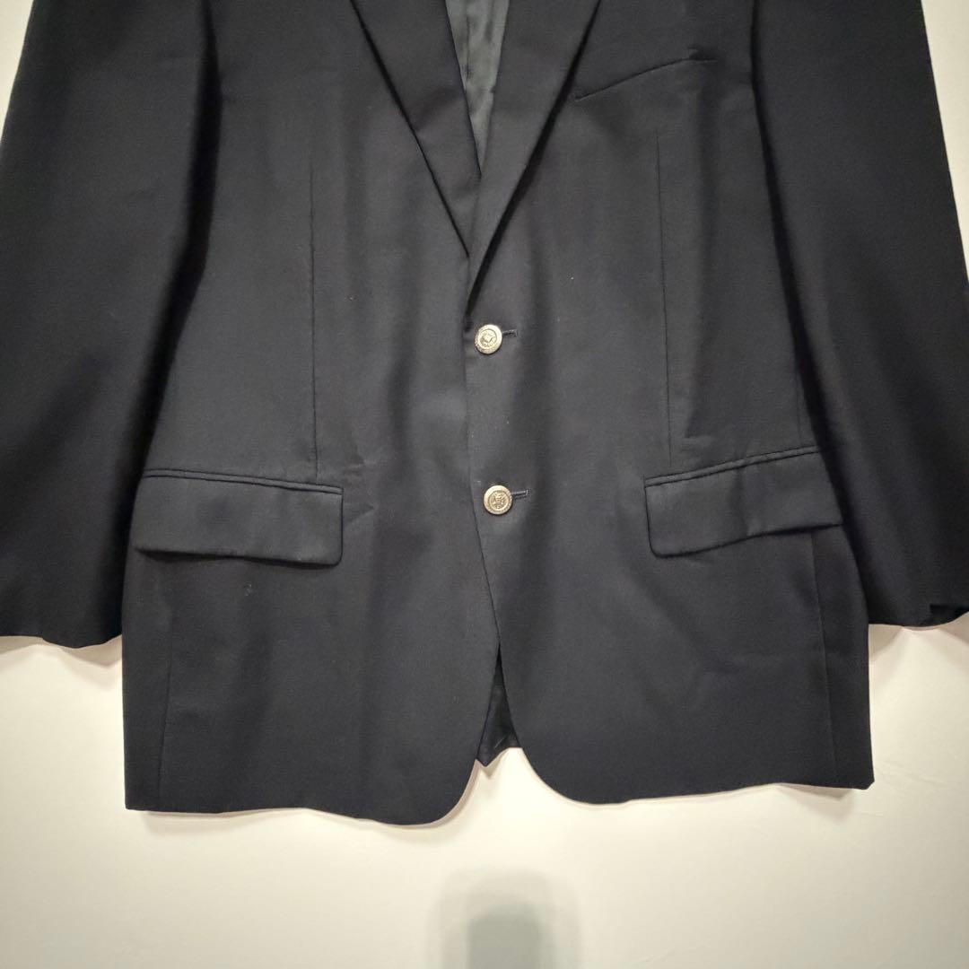 [Durban] Tailored jacket suit wool made in Japan navy L