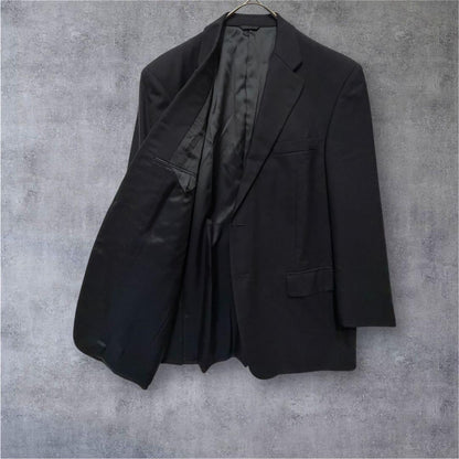 [Durban] Tailored jacket suit wool made in Japan navy L