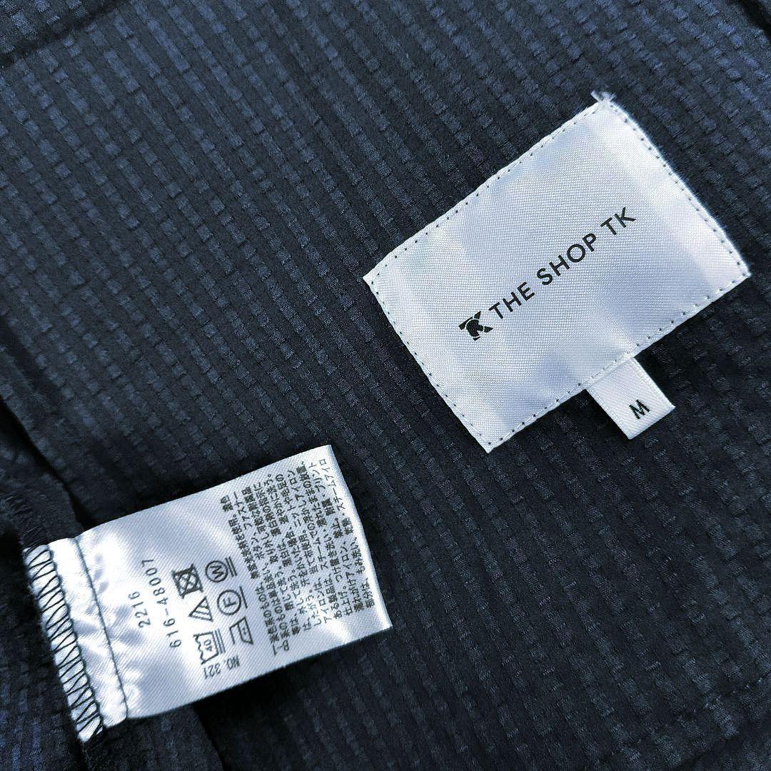 Very good condition Takeokikuchi TK washable seersucker tailored jacket navy
