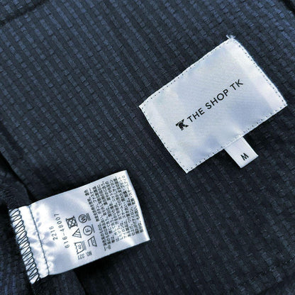 Very good condition Takeokikuchi TK washable seersucker tailored jacket navy