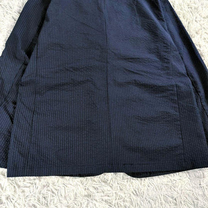 Very good condition Takeokikuchi TK washable seersucker tailored jacket navy