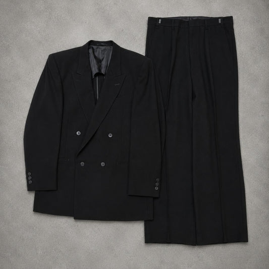 [vintage] 90s double breasted setup adjuster made in Japan XL