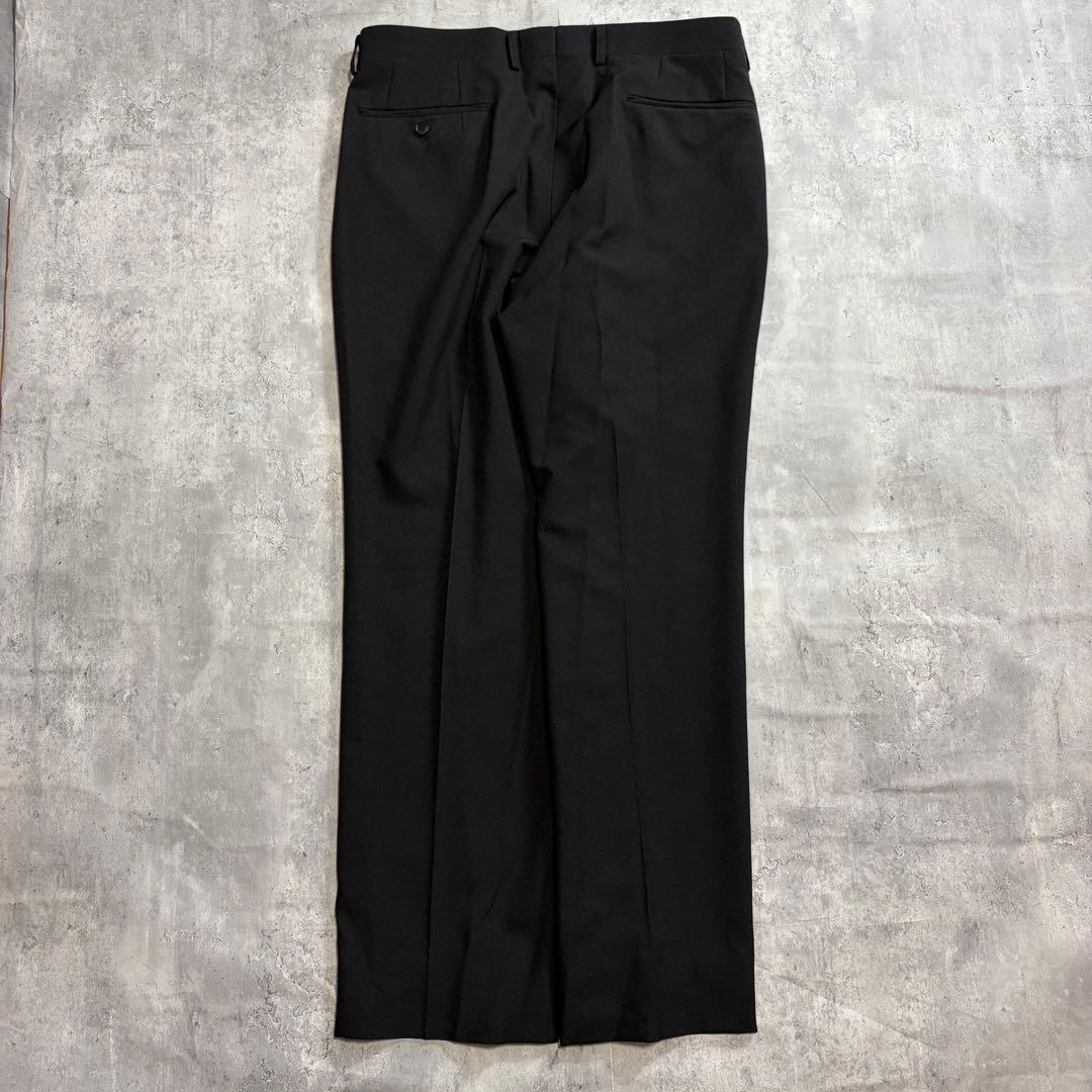 Good condition double breasted setup suit black adjuster tuck 180