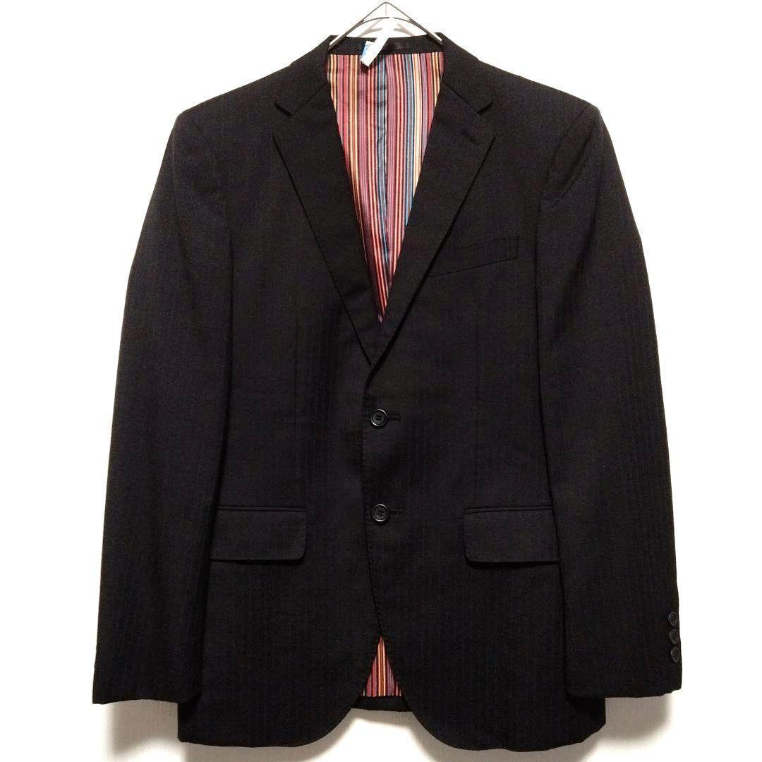 Onward Kashiyama Suit Setup Lining Flashy Stripe Red Blue M Size