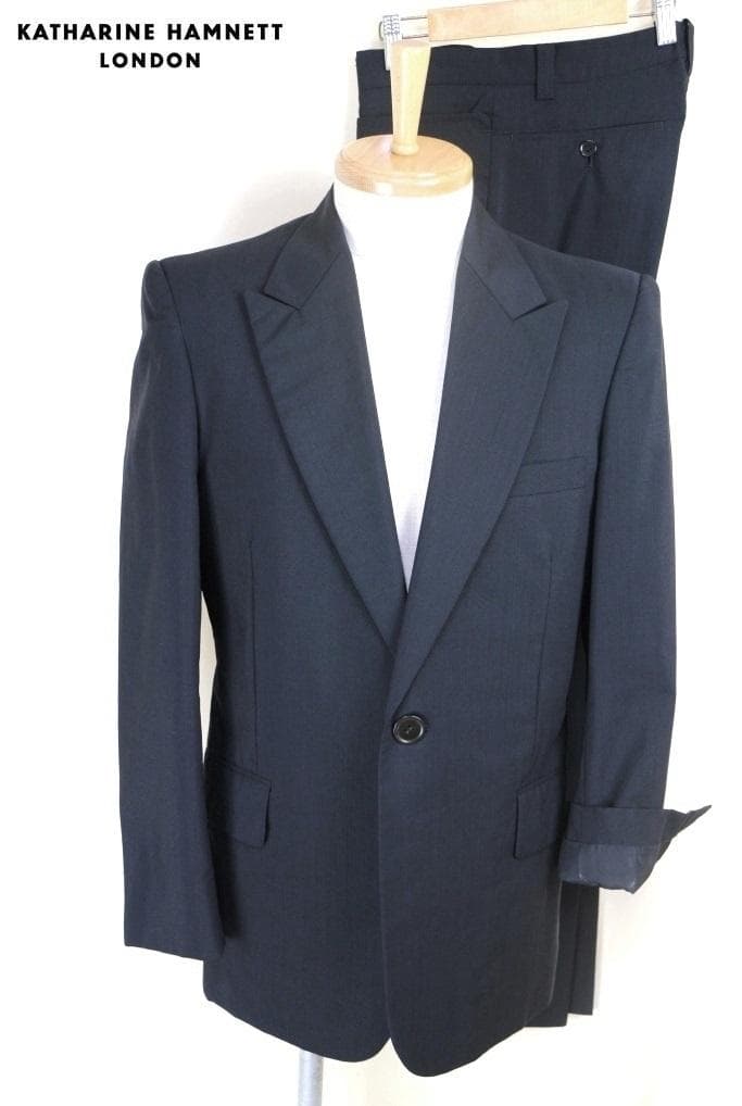 Super beautiful product made in Japan Katharine Hamnett London black formal suit S black