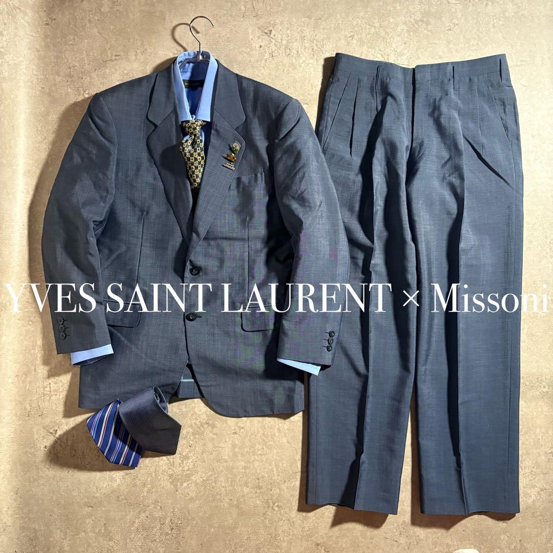 Yves Saint Laurent 90s Setup Suit Tie 3 Pins 3 Archive