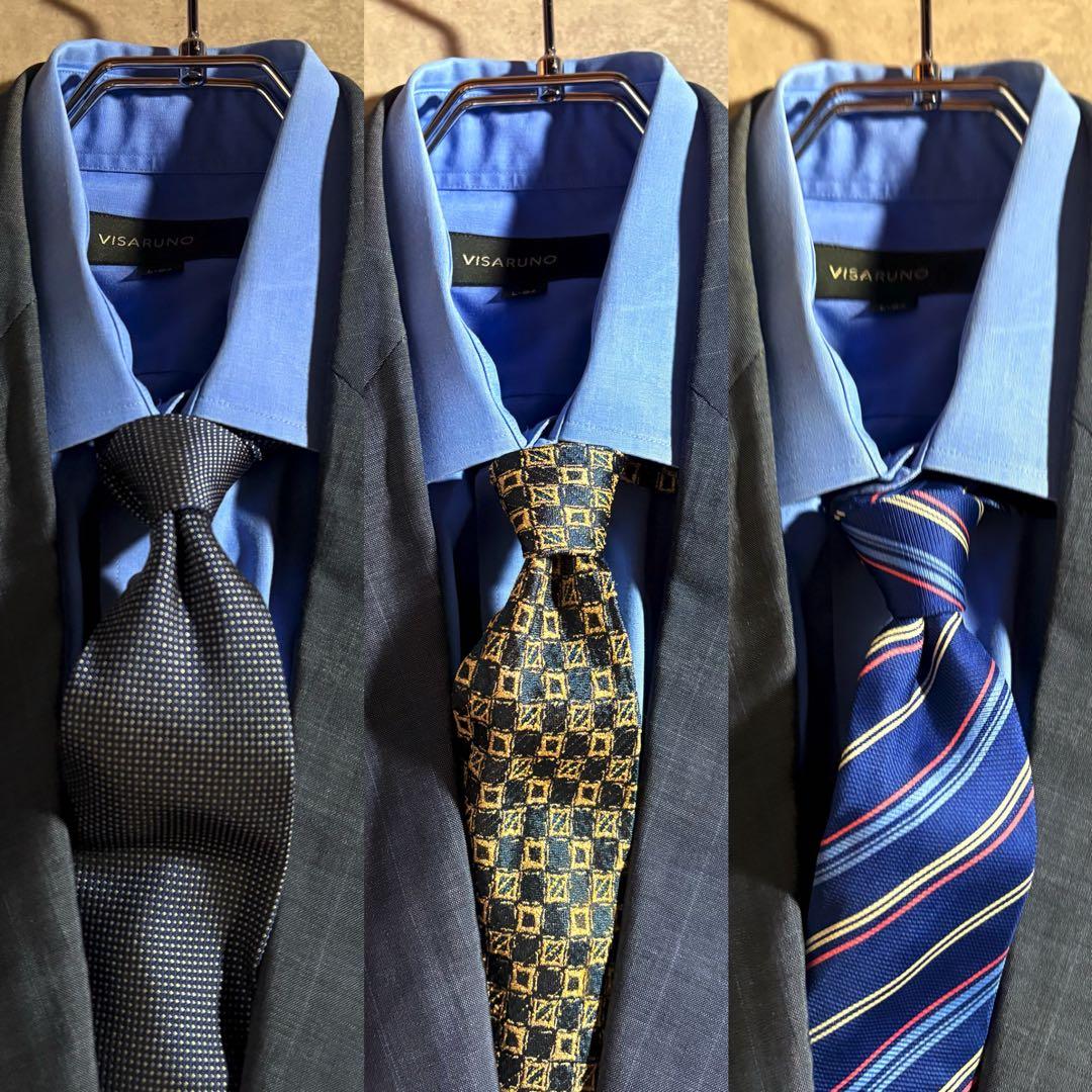 Yves Saint Laurent 90s Setup Suit Tie 3 Pins 3 Archive
