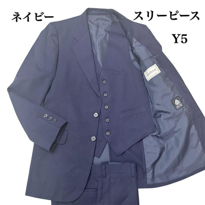 Suit Setup Three Piece Vintage Navy Y5 170