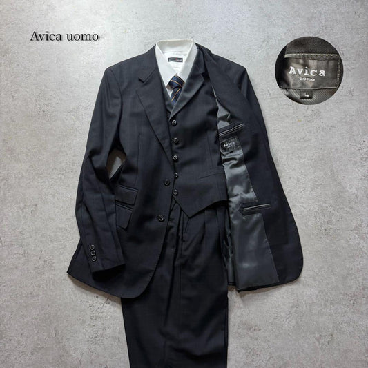 Vintage plaid tuxedo men's three-piece setup suit