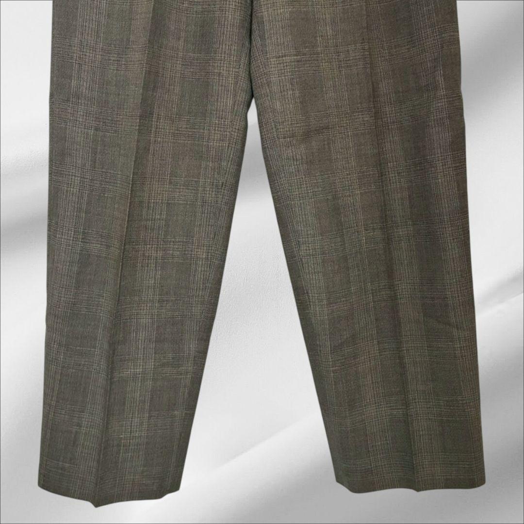 “Durban” Suit Setup Beige Check Retro Masaki Suda Style