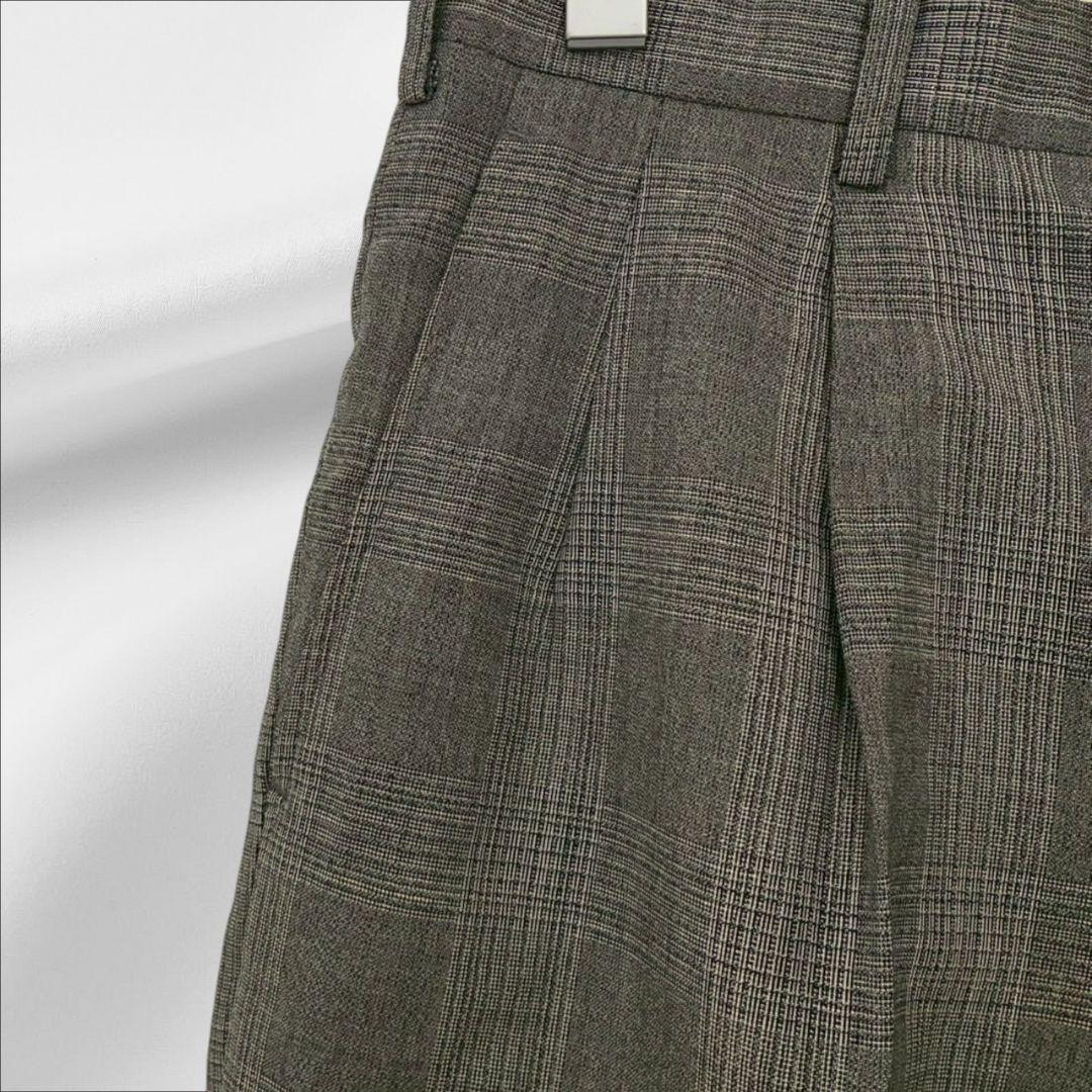 “Durban” Suit Setup Beige Check Retro Masaki Suda Style