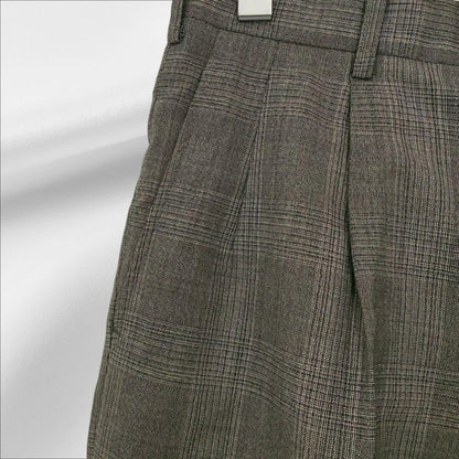“Durban” Suit Setup Beige Check Retro Masaki Suda Style