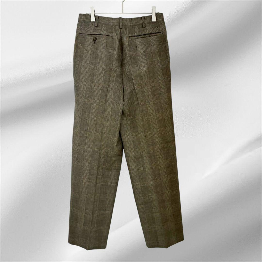 “Durban” Suit Setup Beige Check Retro Masaki Suda Style
