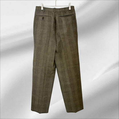 “Durban” Suit Setup Beige Check Retro Masaki Suda Style