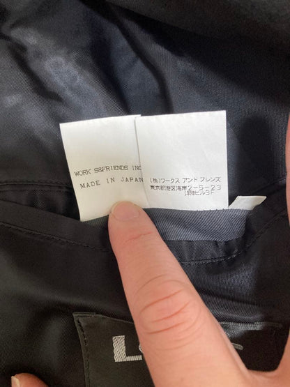 [Rare 80s] LQ MEN Yohji Yamamoto Wool Setup Snap Button