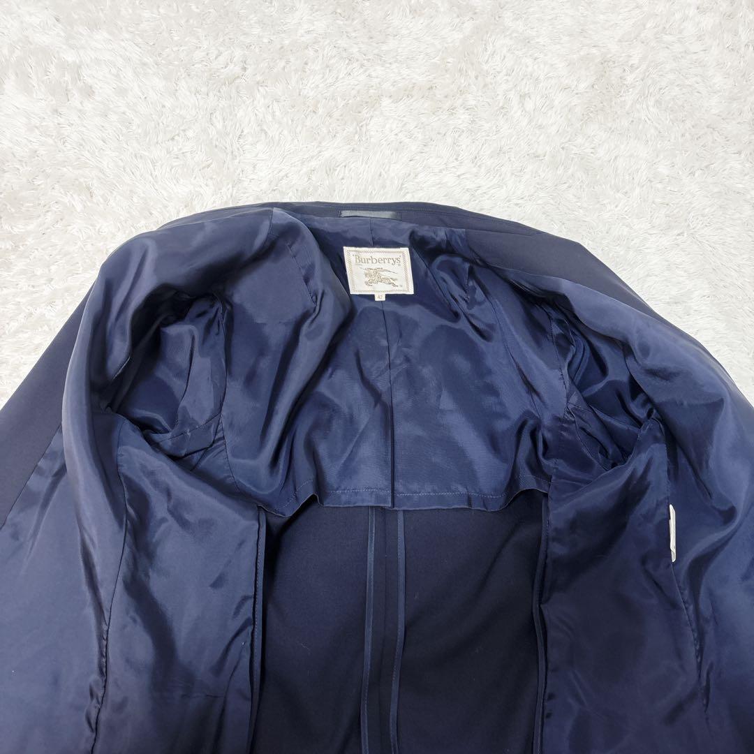 Burberrys Navy blue gold button double 42 skirt setup rare