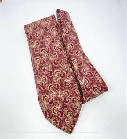 Giorgio Armani Tie Geometric Pattern 100% Silk Made in Italy 8cm