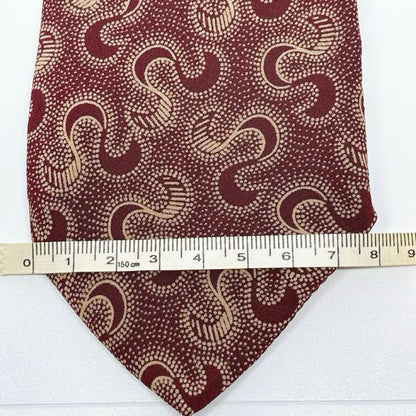 Giorgio Armani Tie Geometric Pattern 100% Silk Made in Italy 8cm