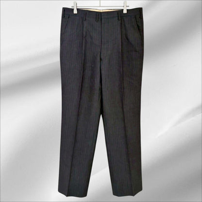 Made in America high quality "Plum Royal" suit set up Gray striped
