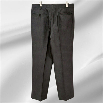 Made in America high quality "Plum Royal" suit set up Gray striped