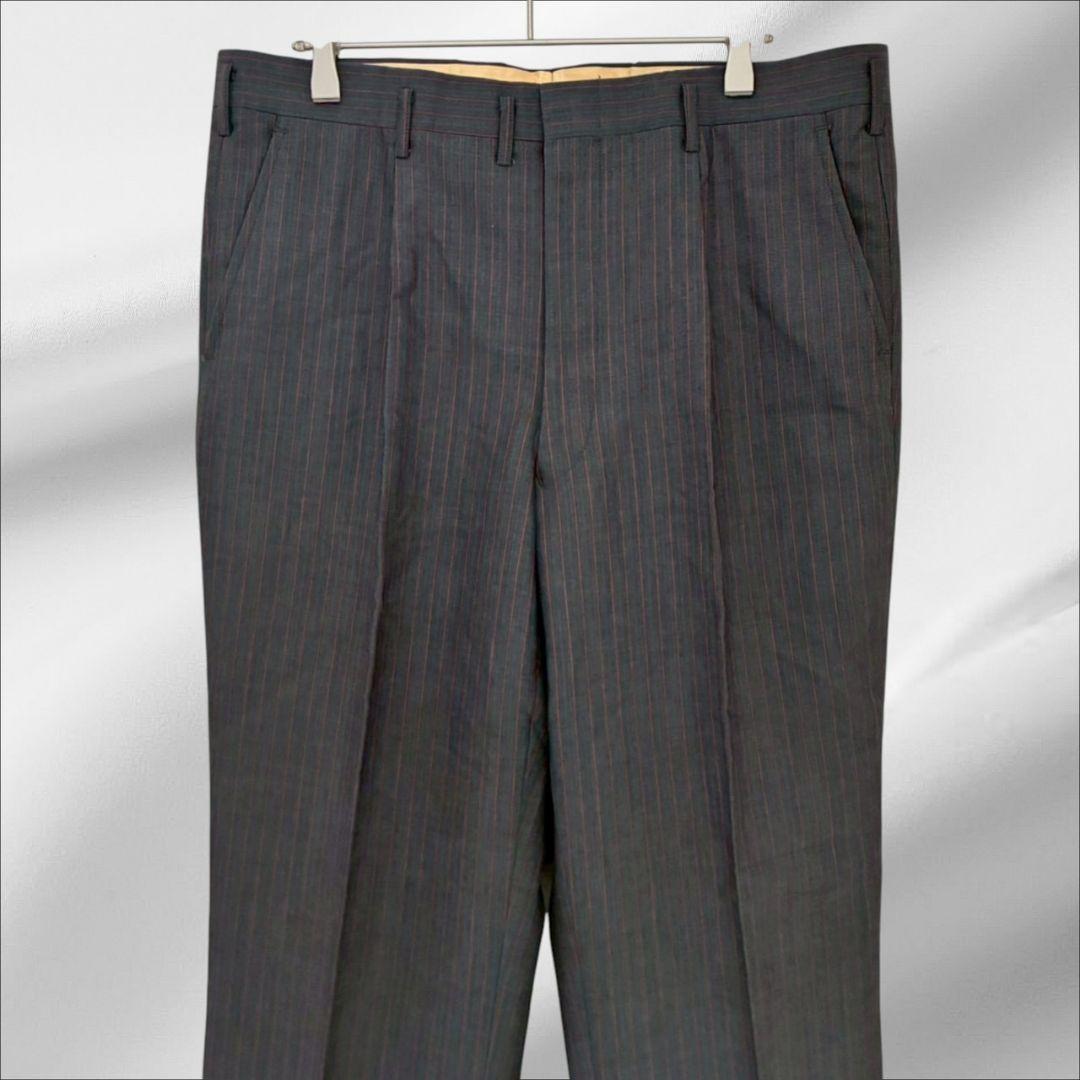 Made in America high quality "Plum Royal" suit set up Gray striped