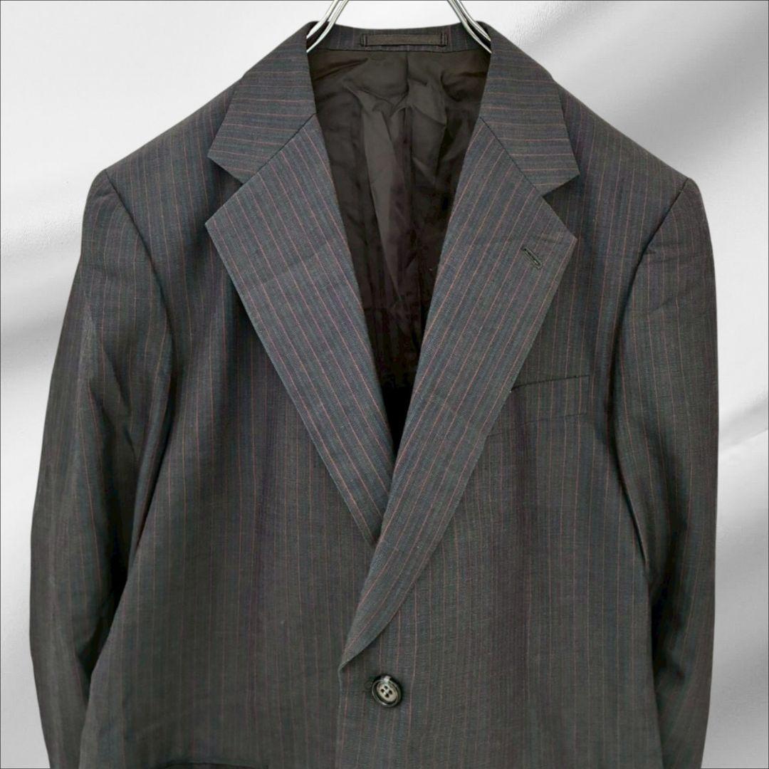 Made in America high quality "Plum Royal" suit set up Gray striped