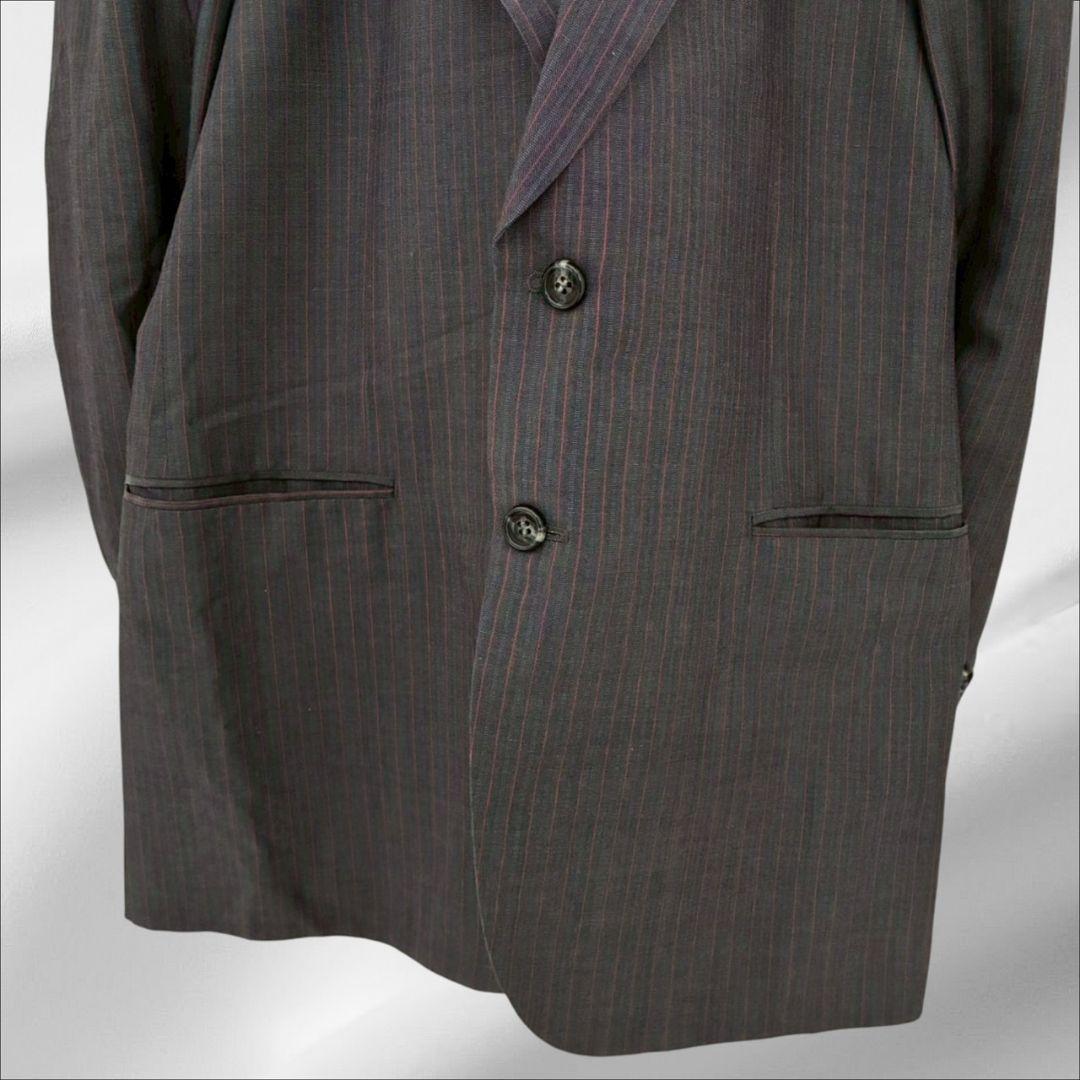 Made in America high quality "Plum Royal" suit set up Gray striped