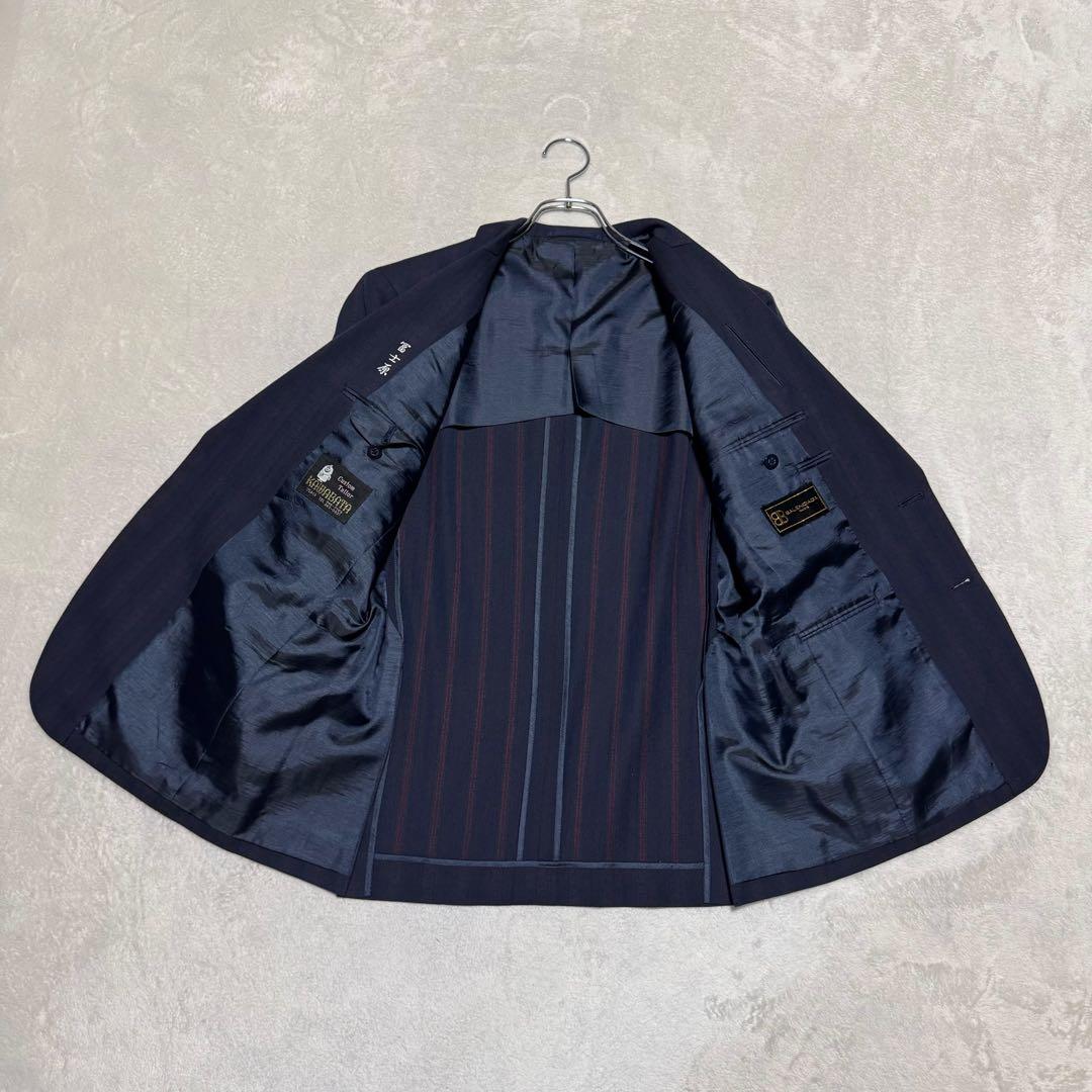バレンシアガ スーツ セットアップ Super 120s カシミヤ混 ストライプ