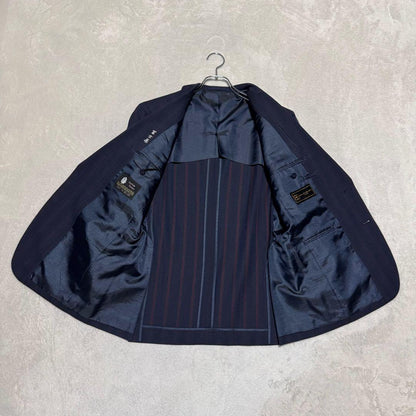 バレンシアガ スーツ セットアップ Super 120s カシミヤ混 ストライプ