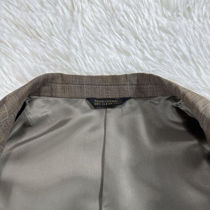 [Vintage] Ermenegildo Zegna Fabric Setup Suit Brown Check