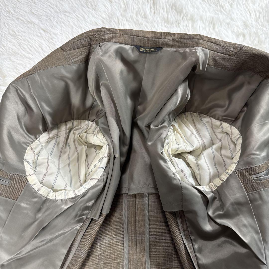 [Vintage] Ermenegildo Zegna Fabric Setup Suit Brown Check