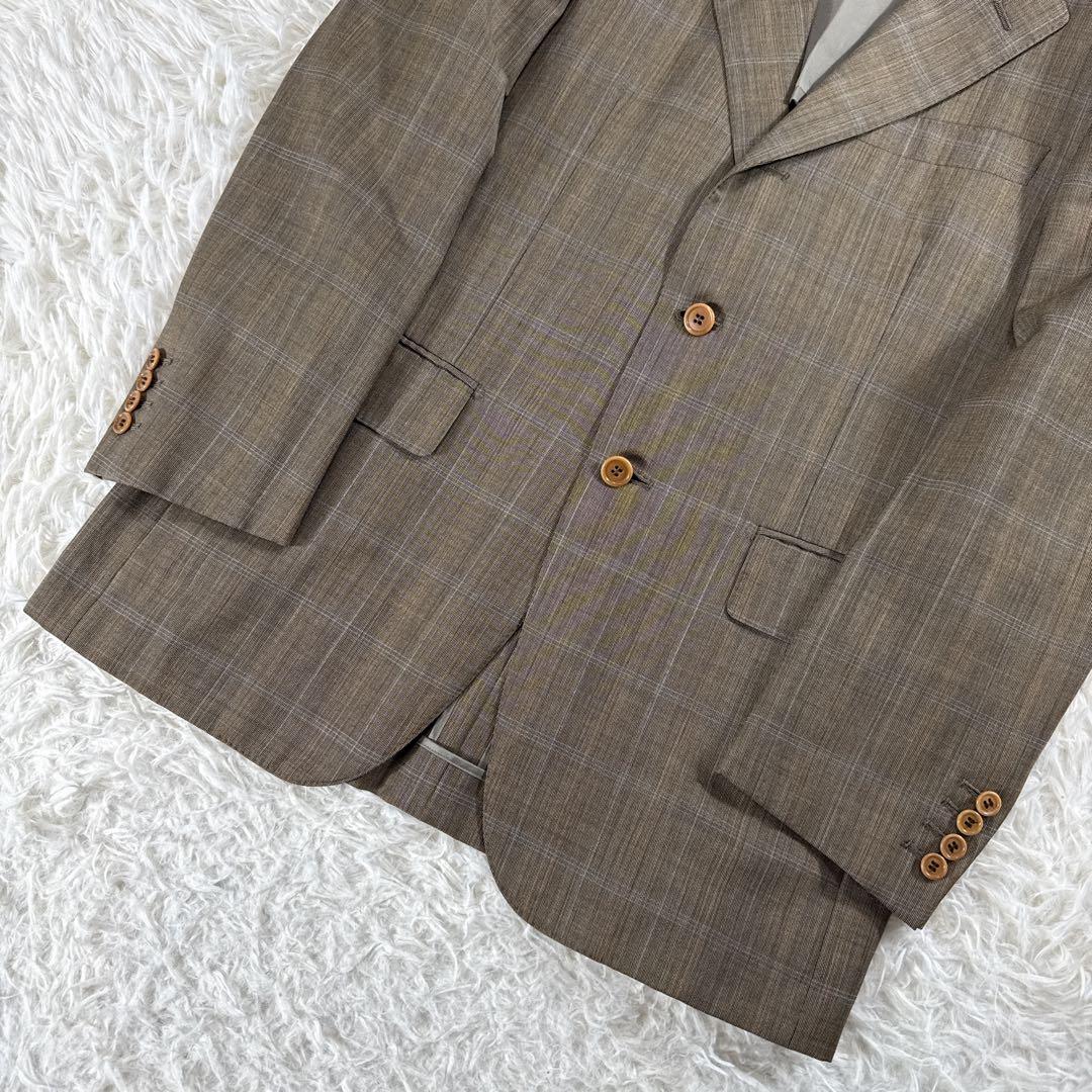 [Vintage] Ermenegildo Zegna Fabric Setup Suit Brown Check
