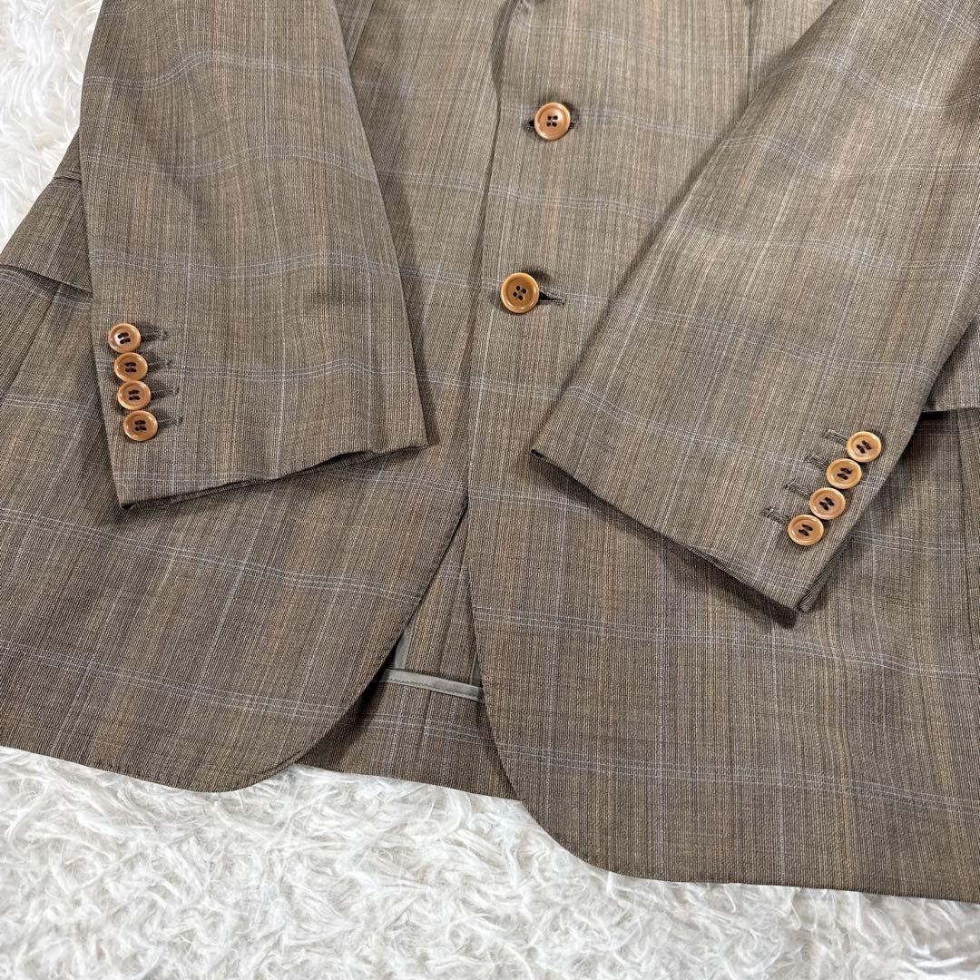 [Vintage] Ermenegildo Zegna Fabric Setup Suit Brown Check