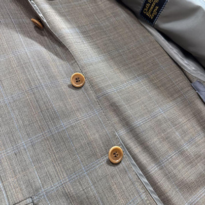 [Vintage] Ermenegildo Zegna Fabric Setup Suit Brown Check