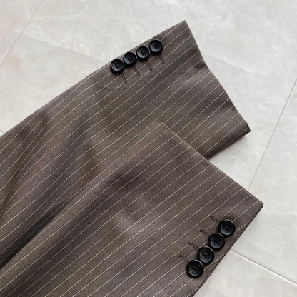 90s VERSACE Necktie CANONICO Luxury Suit Pins 4 Piece Set