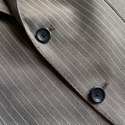 90s VERSACE Necktie CANONICO Luxury Suit Pins 4 Piece Set
