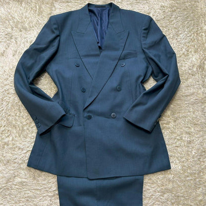 [Good condition✨Rare✨LL] Double breasted blue green Masaki Suda setup