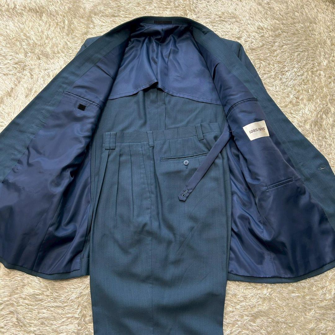 [Good condition✨Rare✨LL] Double breasted blue green Masaki Suda setup