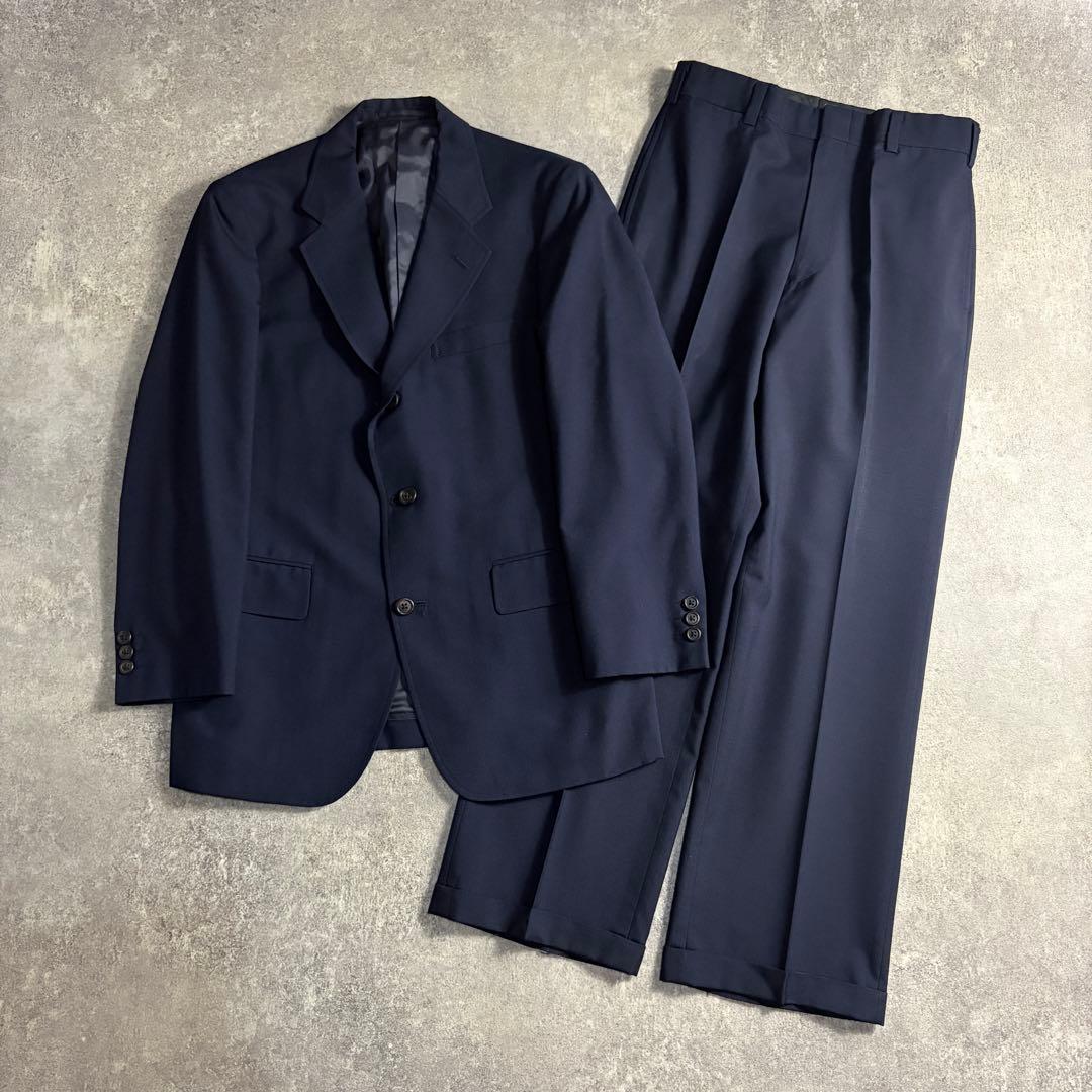 Good Condition J.PRESS Setup Suit Single Navy Top Tailored