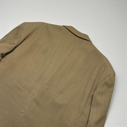 Vintage Suit Setup Beige Single 2 Button Old Clothes