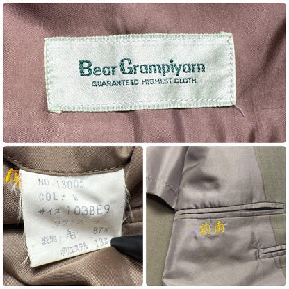 Vintage Suit Setup Beige Single 2 Button Old Clothes