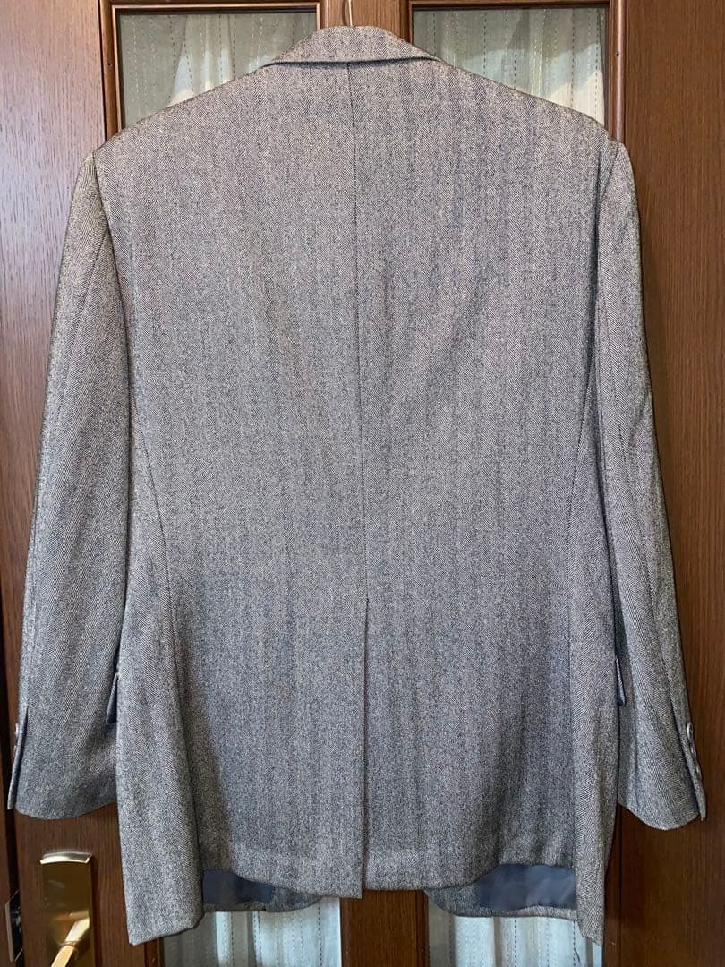 Casual suit set up herringbone gray vintage clothing