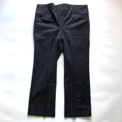 ★Good condition★Vintage flannel suit silver button charcoal 80s 70s