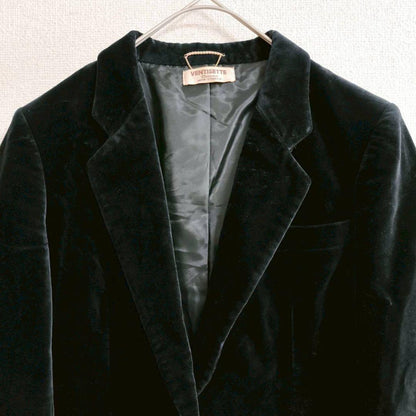 s0811 [Ventisette] Cotton velor tailored jacket suit thick