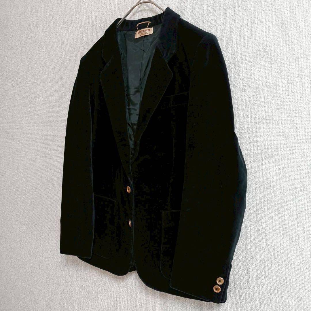 s0811 [Ventisette] Cotton velor tailored jacket suit thick