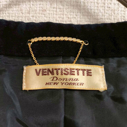 s0811 [Ventisette] Cotton velor tailored jacket suit thick