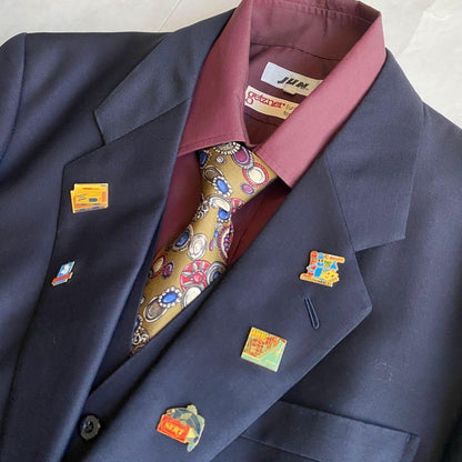 90s vintage Paul Smith ネクタイ 高級スーツ ピンズ 5点