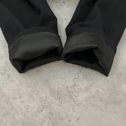 90s vintage double suit setup wool silk black wedding